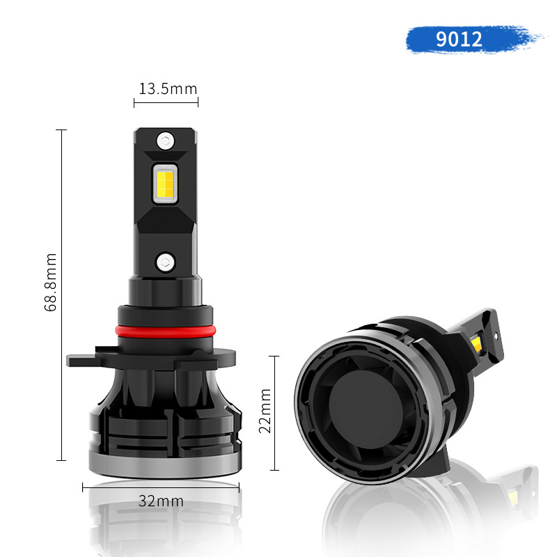 Set 2 leduri auto HIR2 / 9012 Canbus, 3000K/6000K, putere 50W, luminozitate 10.000 Lm, 12-24V D92S-HIR2