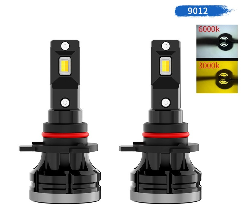 Set 2 leduri auto HIR2 / 9012 Canbus, 3000K/6000K, putere 50W, luminozitate 10.000 Lm, 12-24V D92S-HIR2