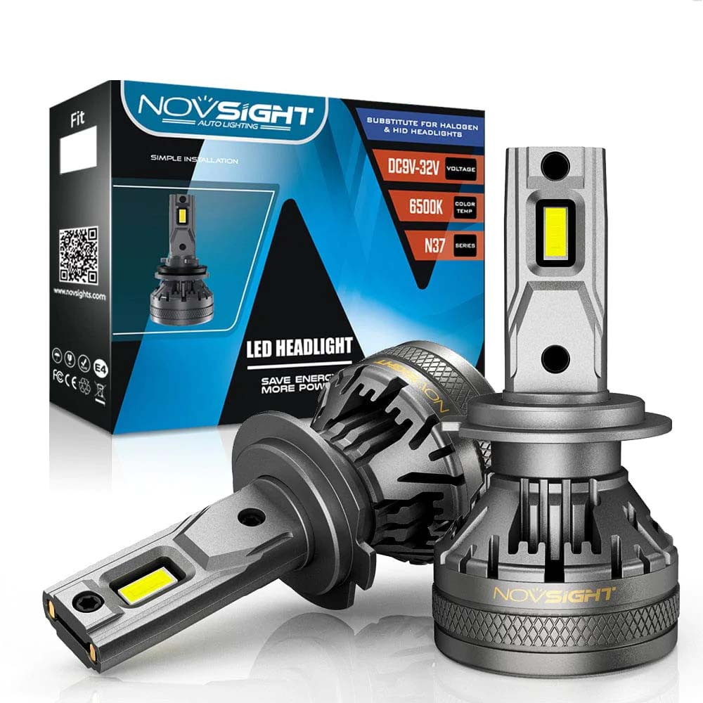 Set 2 leduri H7 Canbus pentru far auto, putere 120W, luminozitate 22.000 Lm, 12-24V A500-N37-H7