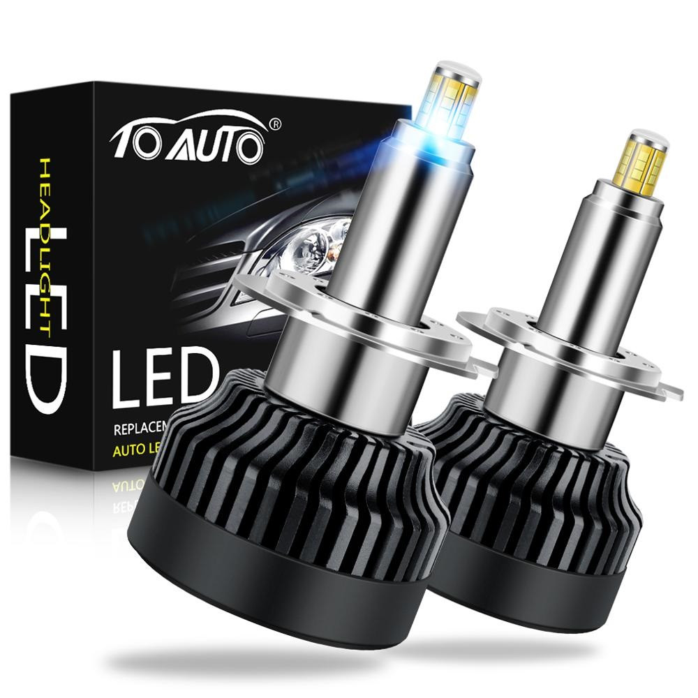 Set 2 leduri H7 M9 Canbus 360 grade pentru far auto, putere 80W/set, luminozitate 8000 Lm/set, 12V M9-H7